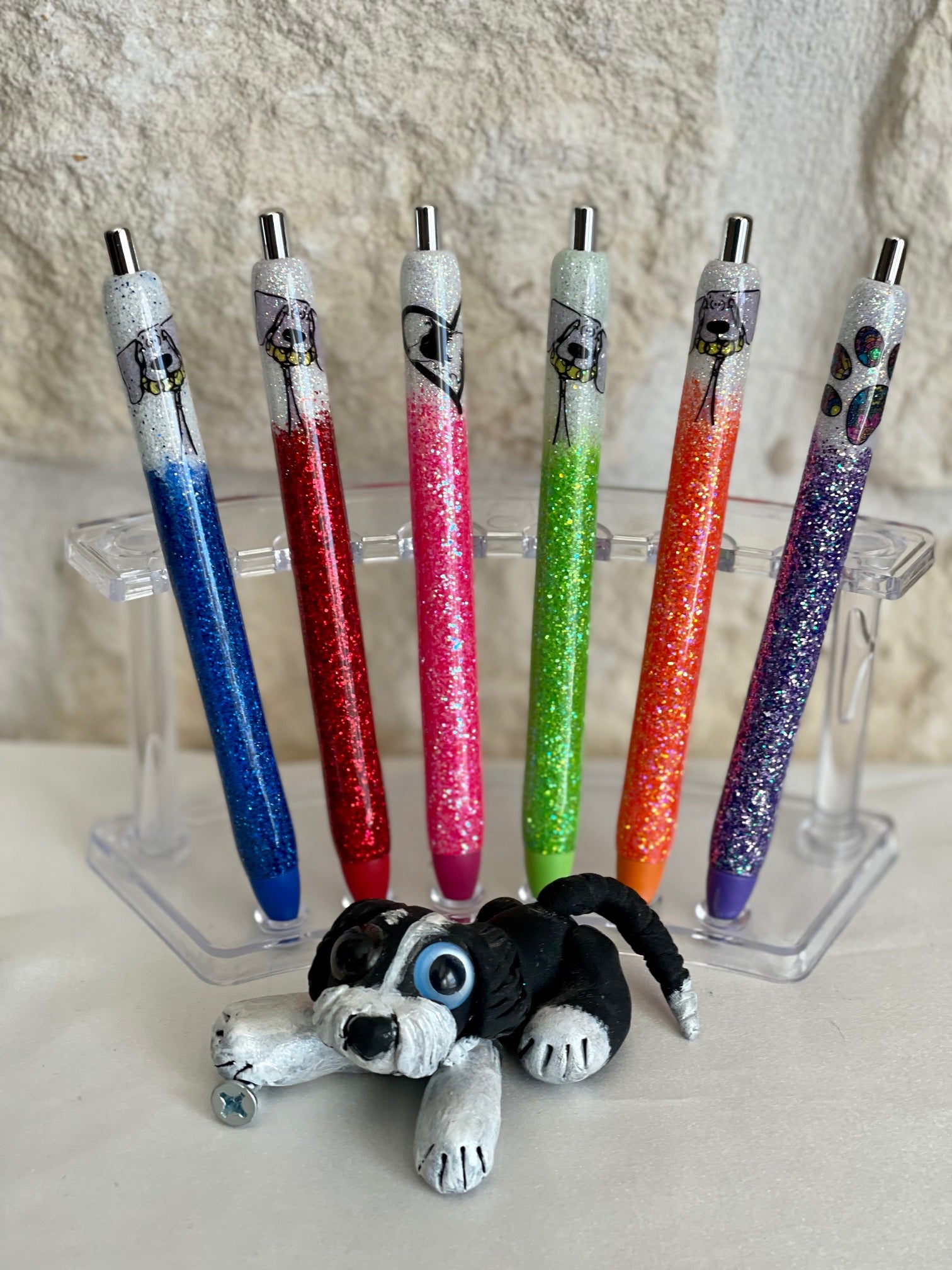 Bright Glitter Gel Pens – Psycho Dog Designs